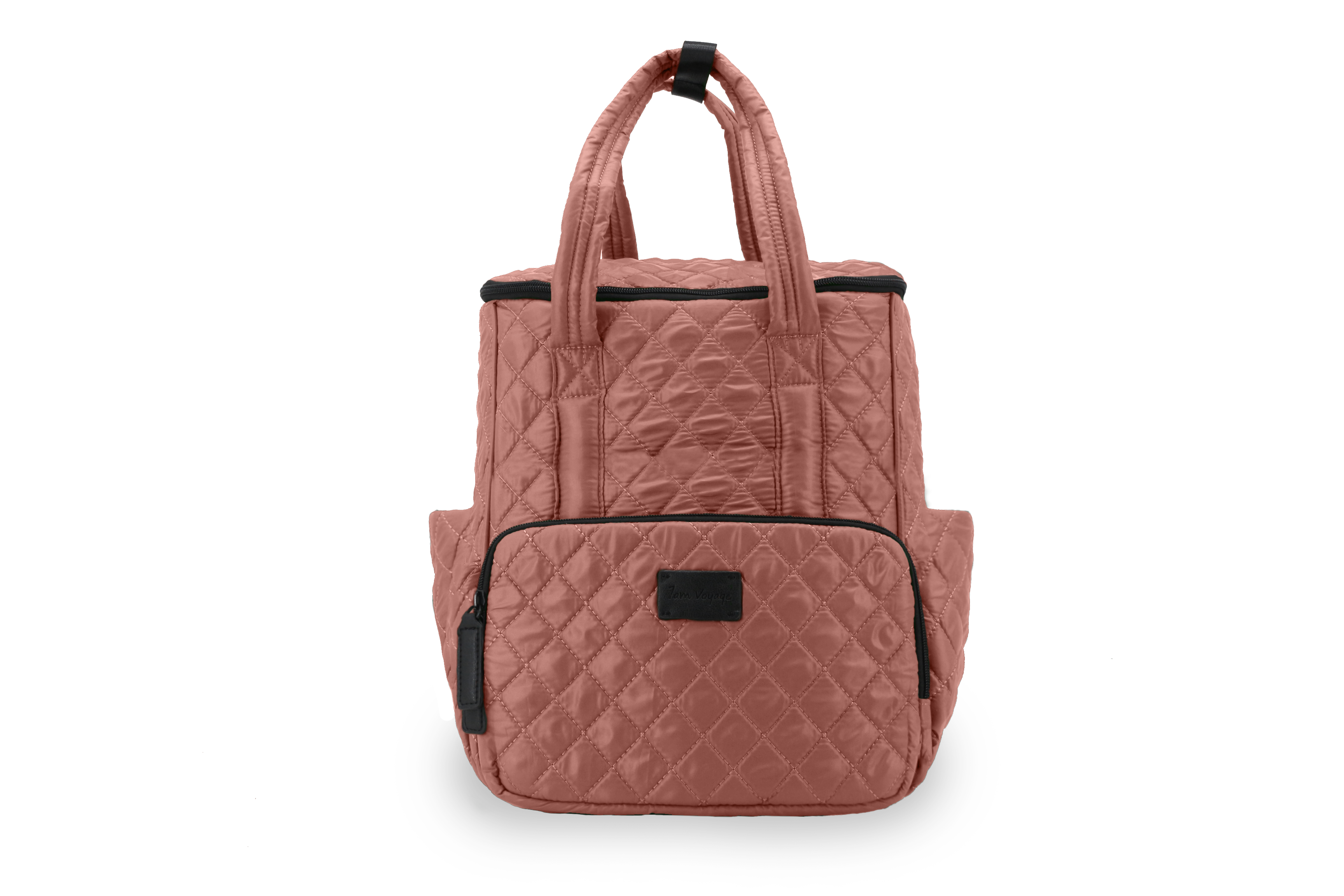 city quilted faux leather diaper backpack 7 AM Quilted London Diaper Backpack