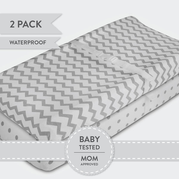 Ely's & Co. Waterproof Cradle Sheet/ Changing Pad Cover - 2 Pack