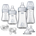 Chicco Duo Newborn Hybrid Baby Bottle Starter Gift Set with Invinci-Glass Inside/Plastic Outside