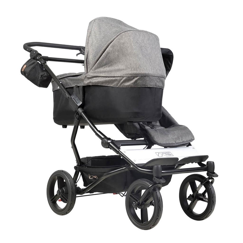 Mountain Buggy Duet Luxury Herringbone Double Stroller - With Free Carrycot Plus