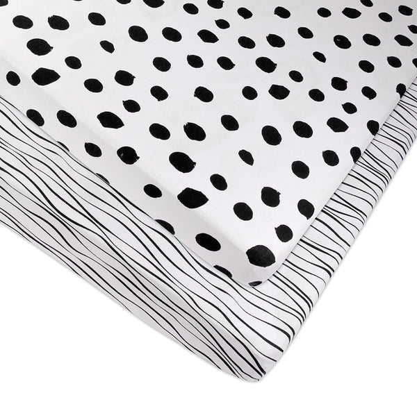 Ely's & Co. Cotton Pack N Play/ Porta Crib Sheet - 2 Pack