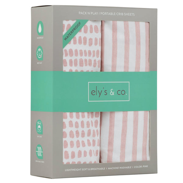 Ely's & Co. Waterproof Cradle Sheet/ Changing Pad Cover - 2 Pack