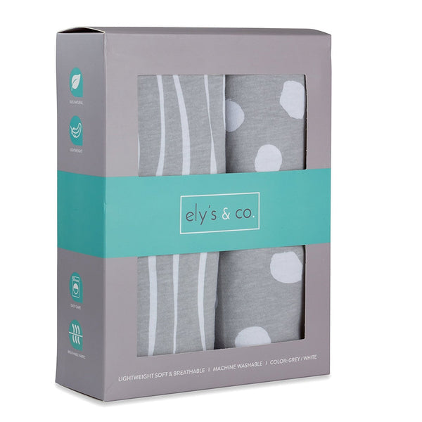 Ely's & Co. Cotton Crib Sheet - 2 Pack