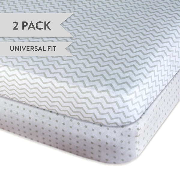 Ely's & Co. Cotton Crib Sheet - 2 Pack