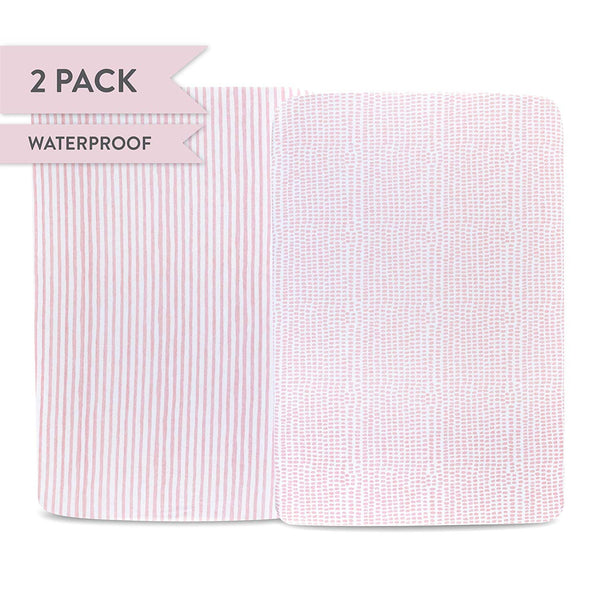 Ely's & Co. Waterproof Crib Sheet - 2 Pack