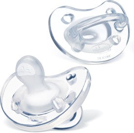 Chicco PhysioForma Silicone One-Piece Orthodontic Pacifier 0-6m 2pk