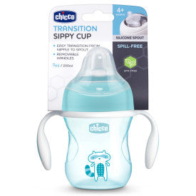 Chicco Silicone Spout Transition Sippy Cup 7oz  4m+
