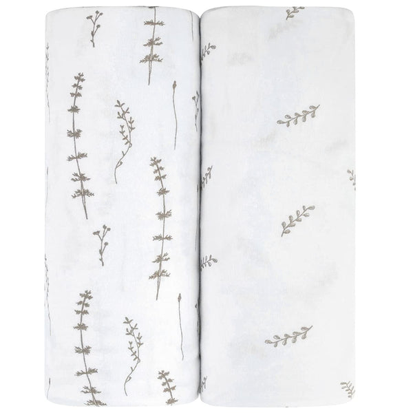 Ely's & Co. Cotton Crib Sheet - 2 Pack