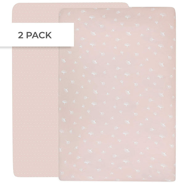 Ely's & Co. Cotton Crib Sheet - 2 Pack