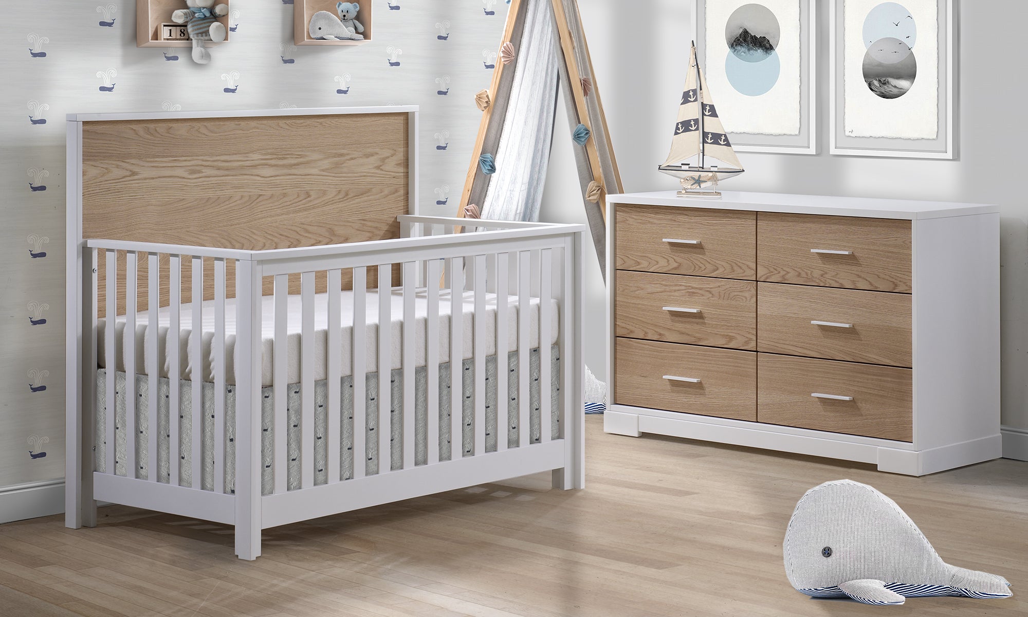 Nest Juvenile Vibe ''5-in-1'' Convertible Crib (w/out rails)