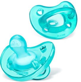 Chicco PhysioForma Silicone One-Piece Orthodontic Pacifier 0-6m 2pk