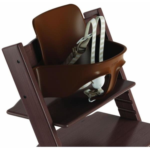 Stokke Tripp Trapp Baby Set With Extended Glider - Beech / Walnut Brown - High Chairs