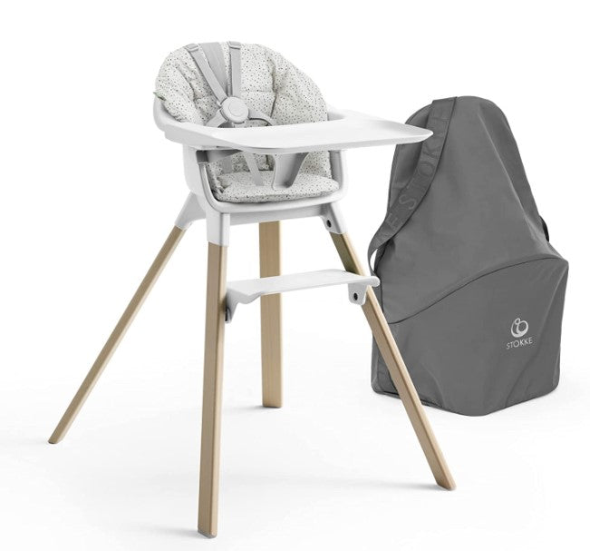 stokke click cushion Stokke Clikk High Chair with Cushion Travel Bundle