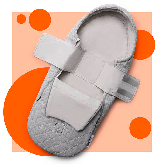 newborn insert for bugaboo pram Bugaboo Newborn Inlay (Light Grey Melange)